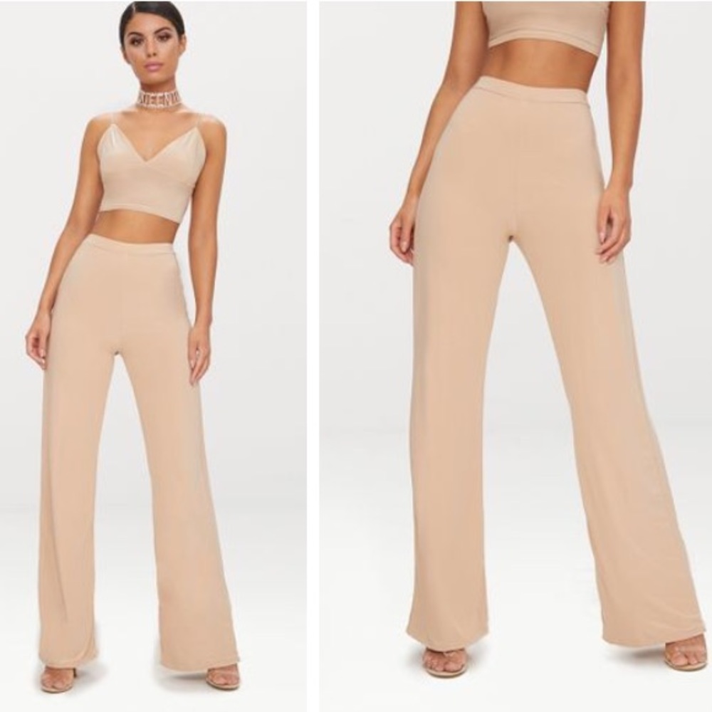 Champagne Palazzo Pants - PLT